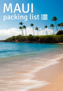 Maui Beach Vacation Packing List